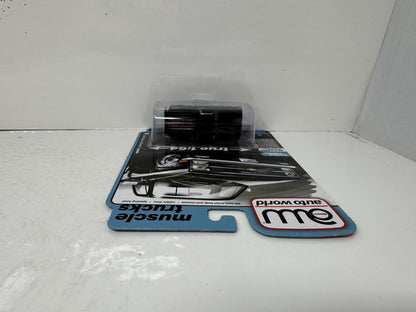 Auto World Muscle Trucks 1983 Chevy Silverado Stepside Black 1:64 Diecast