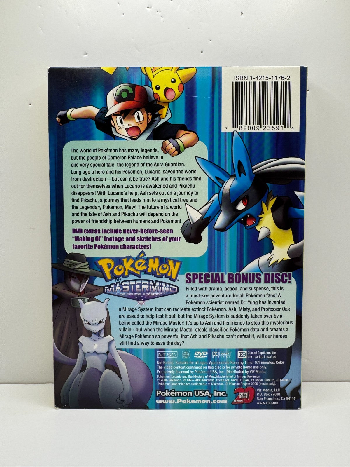 Pokemon Lucario and the Mystery of Mew (DVD) Pokemon Anime