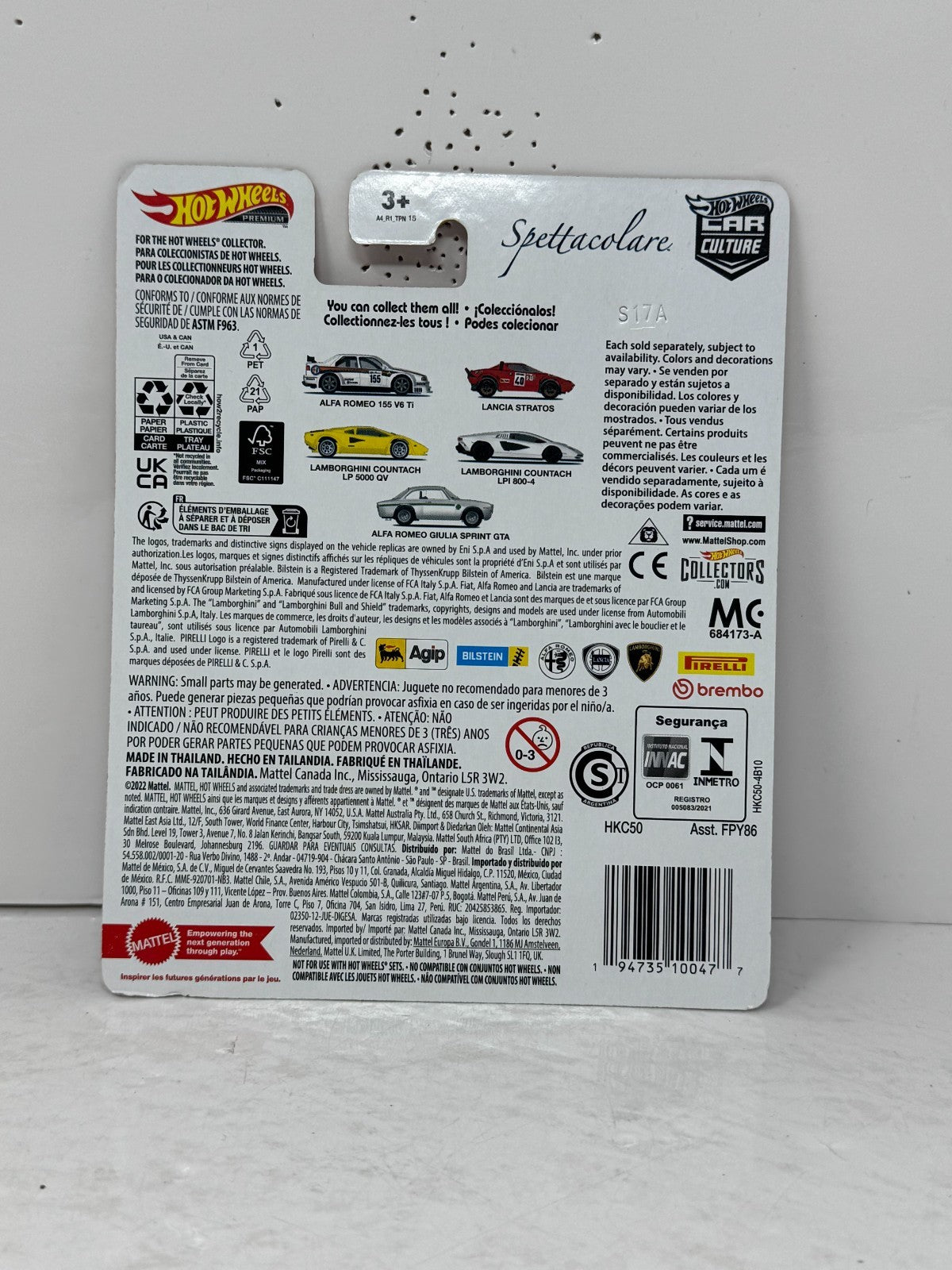 Hot Wheels Premium Spettacolare Alfa Romeo Giulia Sprint GTA 1:64 Diecast