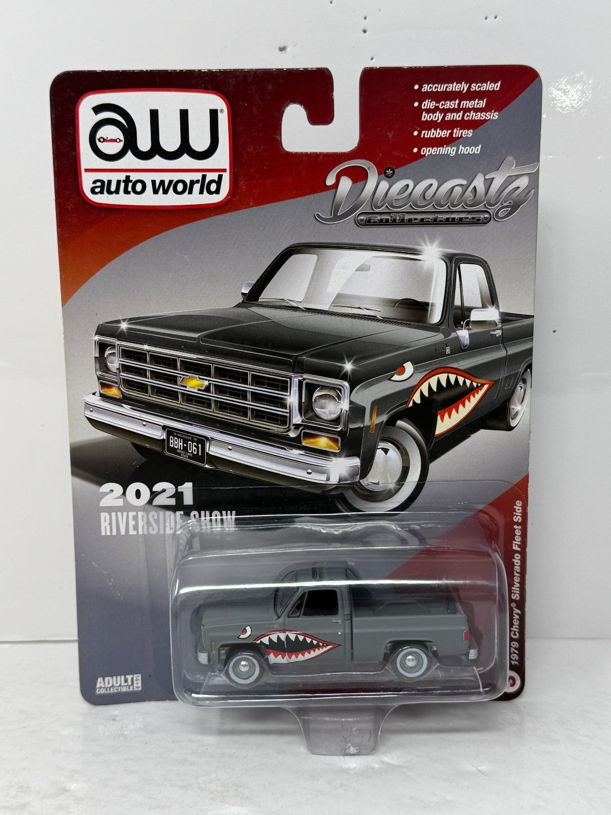 Auto World Riverside Show 1979 Chevy Silverado Fleet Side 1:64 Diecast