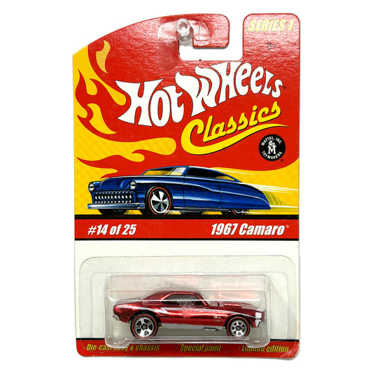 Hot Wheels Classics Series 1 1967 Chevrolet Camaro 1:64 Diecast Red
