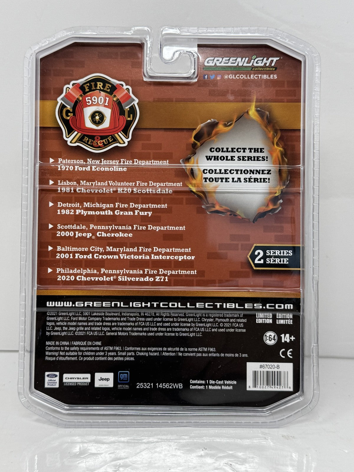 GreenLight Fire & Rescue 1981 Chevrolet K20 Scottsdale 1:64 Diecast