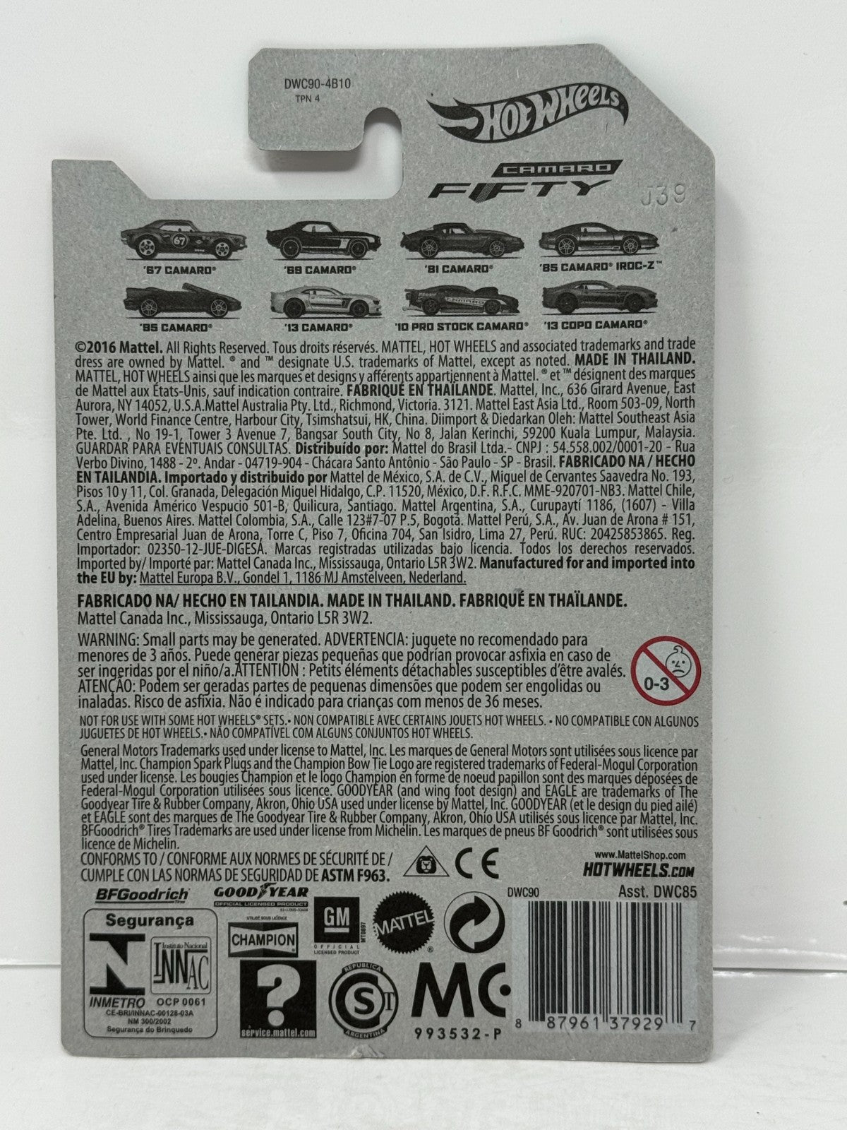 Hot Wheels Camaro Fifty 2013 Chevrolet Camaro 1:64 Diecast