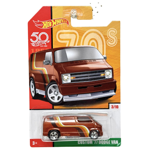 Hot Wheels 70s 1977 Custom Dodge Van 1:64 Diecast