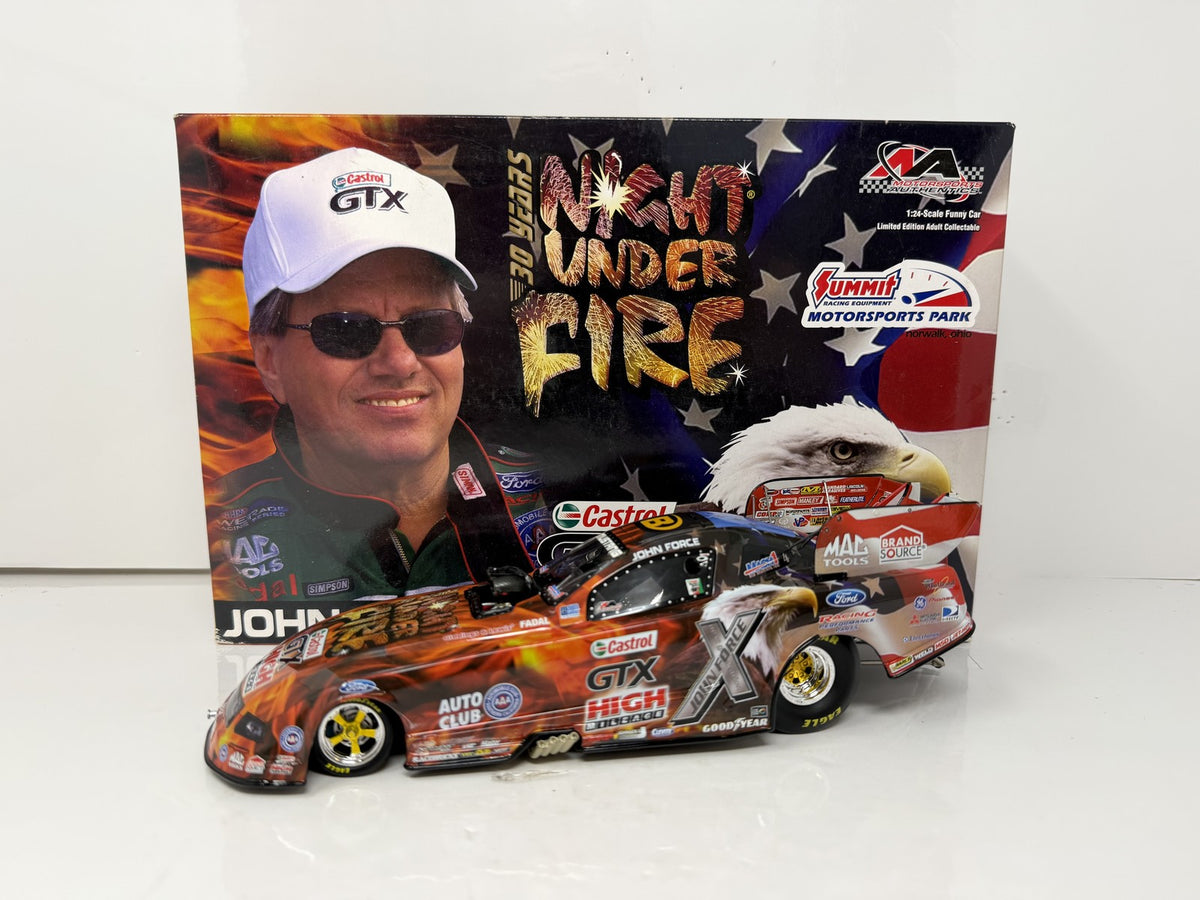 Motorsports Authentics NHRA John Force Night Under Fire Funny Car 1:24 Diecast