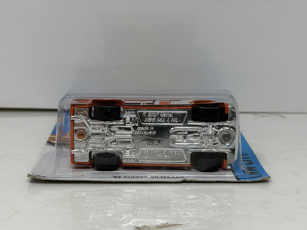 Hot Wheels HW City 1983 Chevy Silverado FRAM 1:64 Diecast Orange