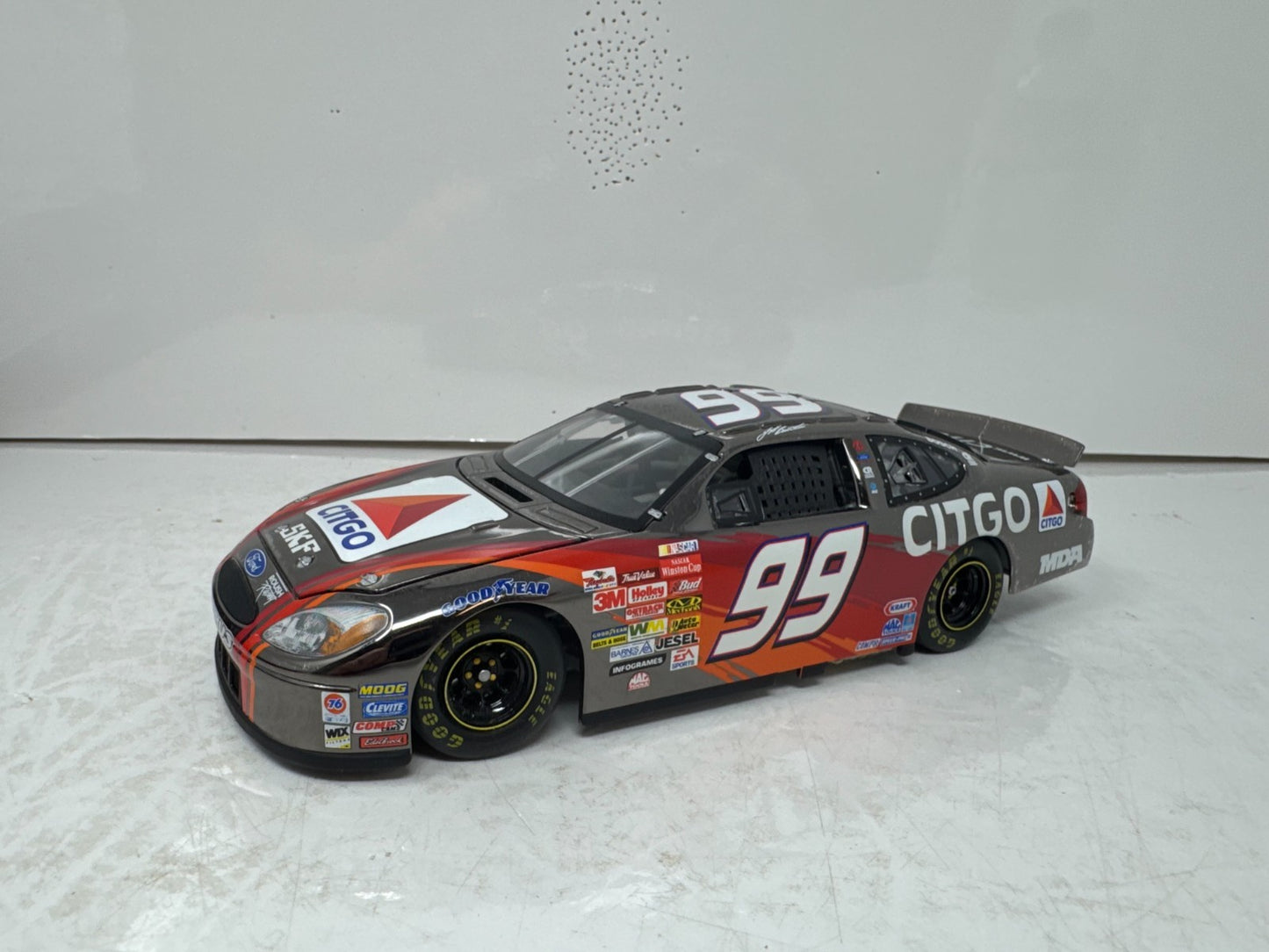 Team Caliber Nascar #99 Jeff Burton Citgo 2003 Taurus Dark Chrome 1:24 Diecast