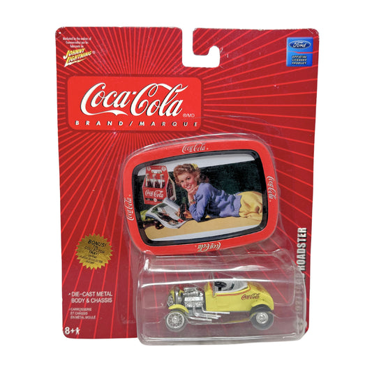 Johnny Lightning Coca-Cola 1927 Ford Roadster 1:64 Diecast w/ Collector Tray