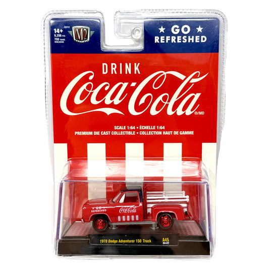 M2 Machines Coca-Cola 1978 Dodge Adventurer 150 Truck CHASE 1:64 Diecast
