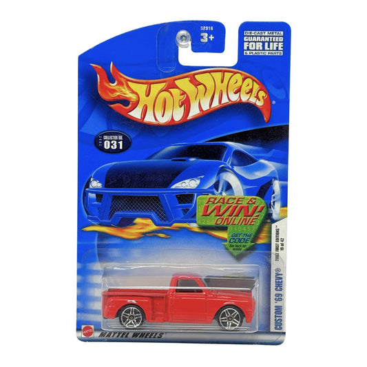 Hot Wheels 2002 First Editions Custom 1969 Chevy Pickup 1:64 Diecast