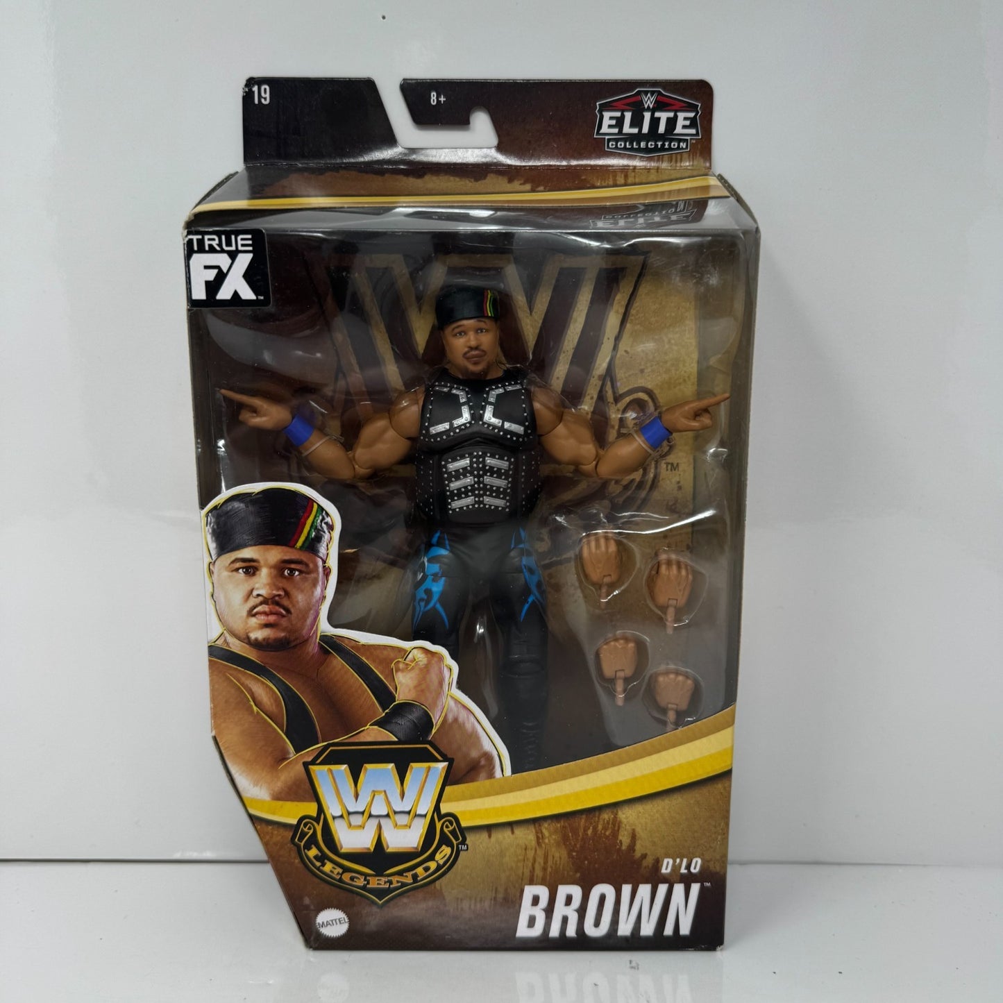 Mattel WWE Legends Series 19 D'Lo Brown CHASE Blue Attire Action Figure