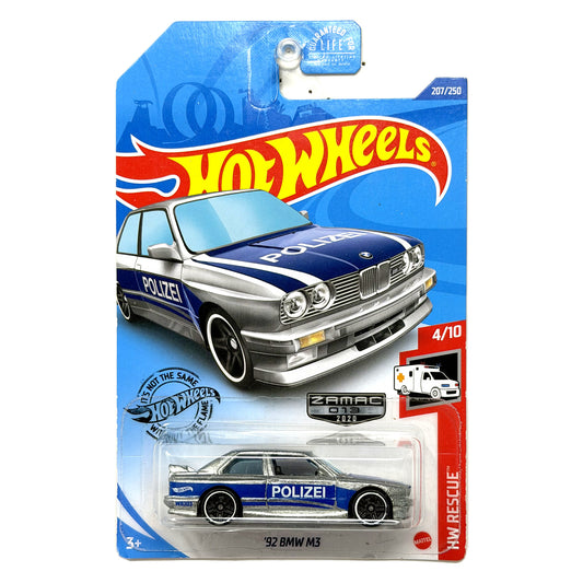 Hot Wheels ZAMAC HW Rescue 1992 BMW M3 1:64 Diecast