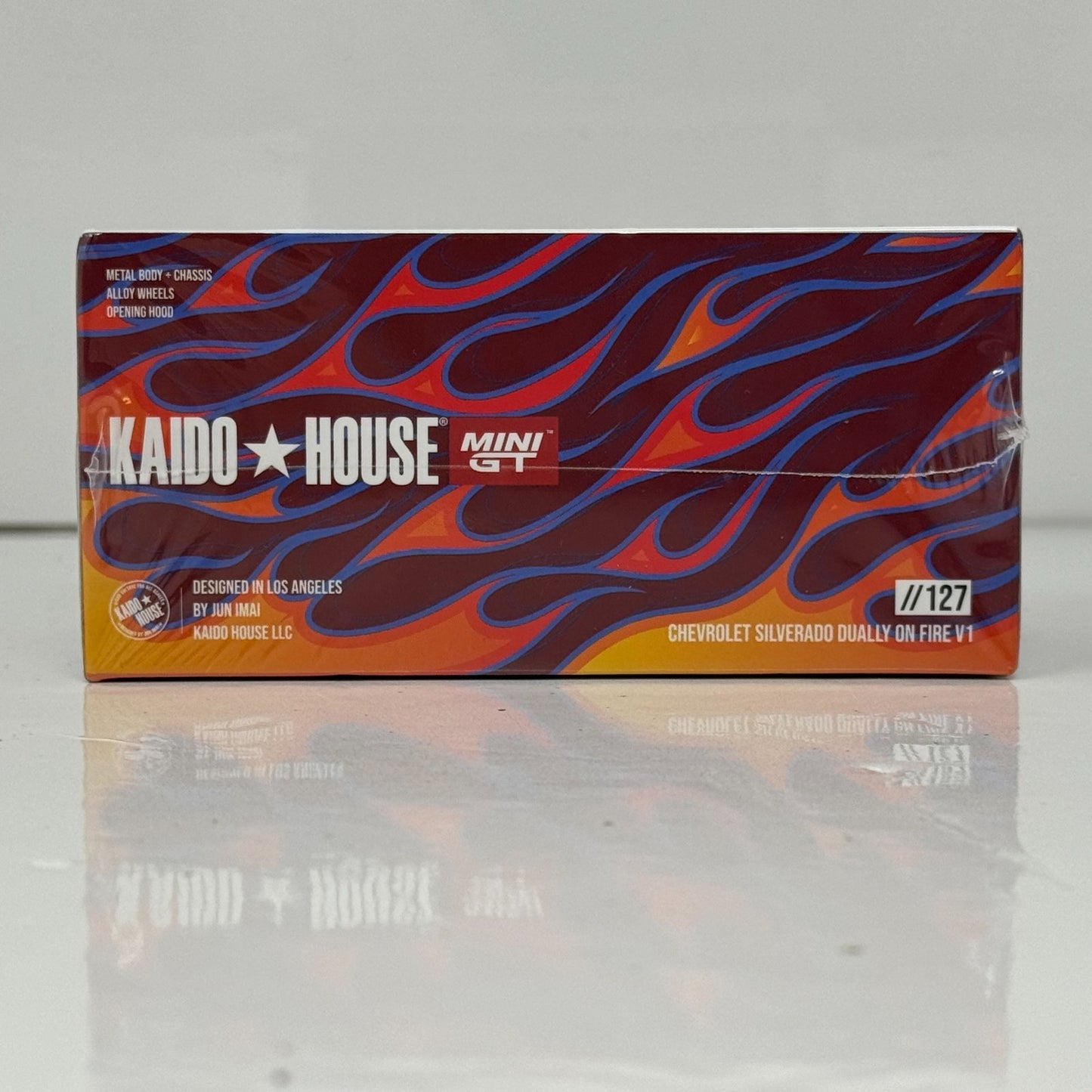 Kaido House Chevrolet Silverado Dually On Fire V1 1:64 Diecast