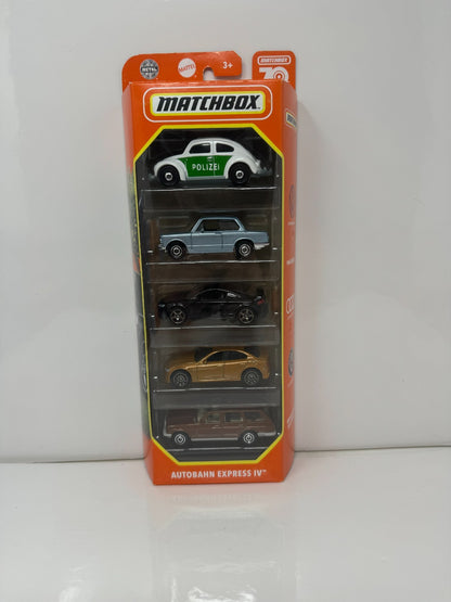 Matchbox Autobahn Express IV 5-Pack Gift Set 1:64 Diecast