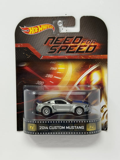 Hot Wheels Retro Entertainment Need for Speed 2014 Custom Mustang 1:64 Diecast