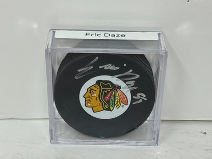 Eric Daze Chicago Blackhawks Signed NHL Autograph Puck Silver Auto