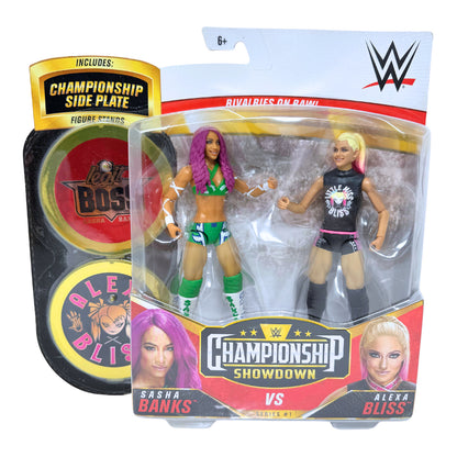 Mattel WWE Sasha Banks & Alexa Bliss Championship Showdown Action Figures