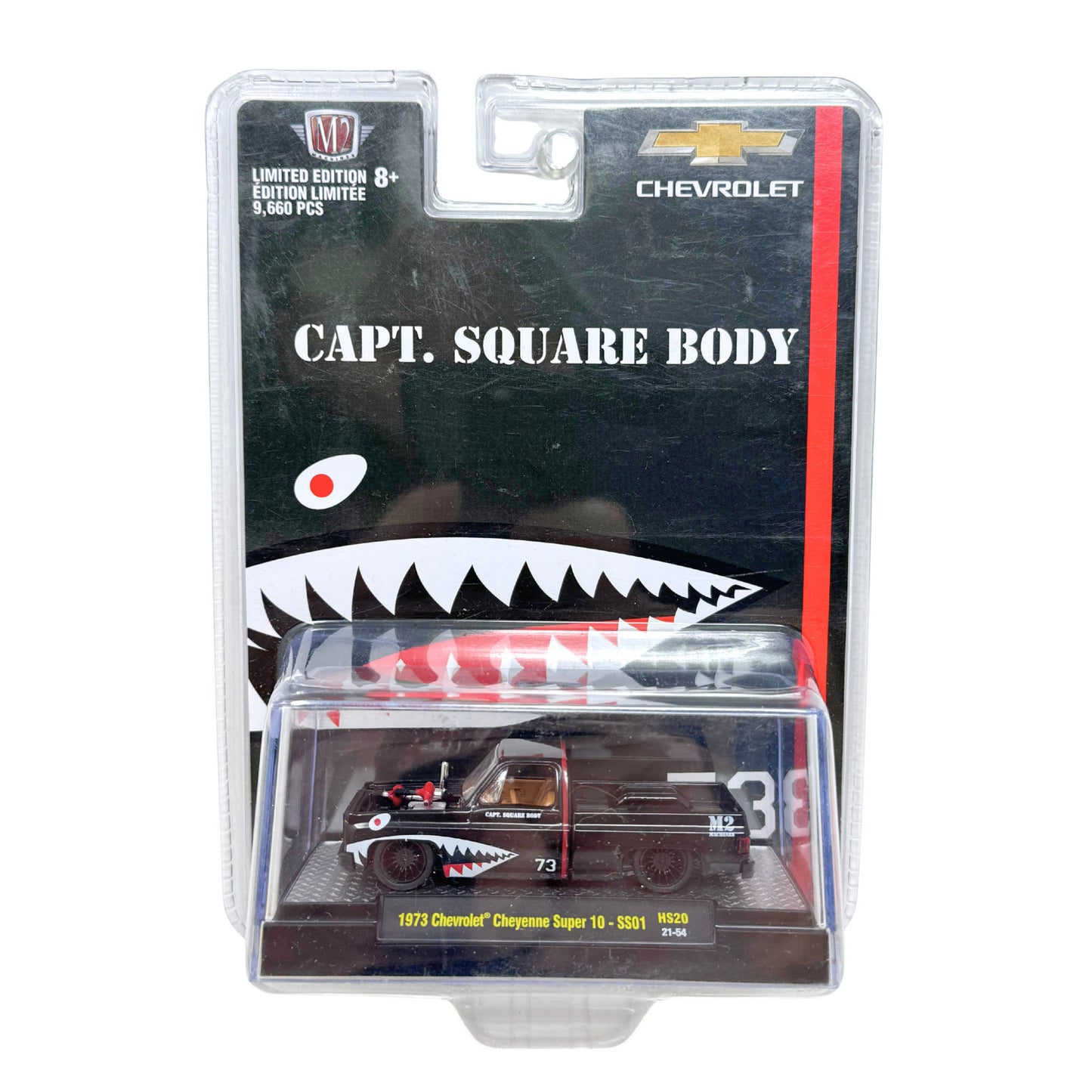 M2 Machines Capt. Square Body 1973 Chevrolet Cheyenne Super 10 1:64 Diecast
