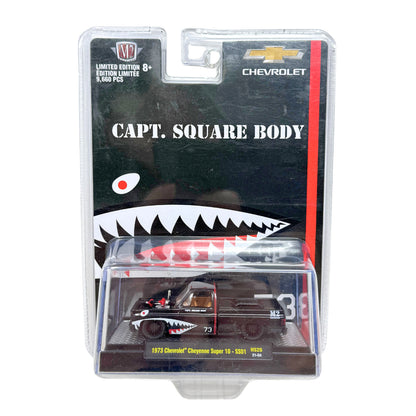M2 Machines Capt. Square Body 1973 Chevrolet Cheyenne Super 10 1:64 Diecast