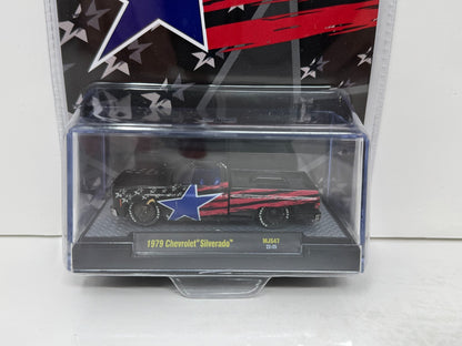 M2 Machines Stars & Stripes 1979 Chevrolet Silverado MiJo Exclusive 1:64 Diecast