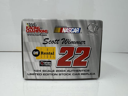 Racing Champions Nascar Scott Wimmer #22 The Cat Rental Store 1:24 Diecast