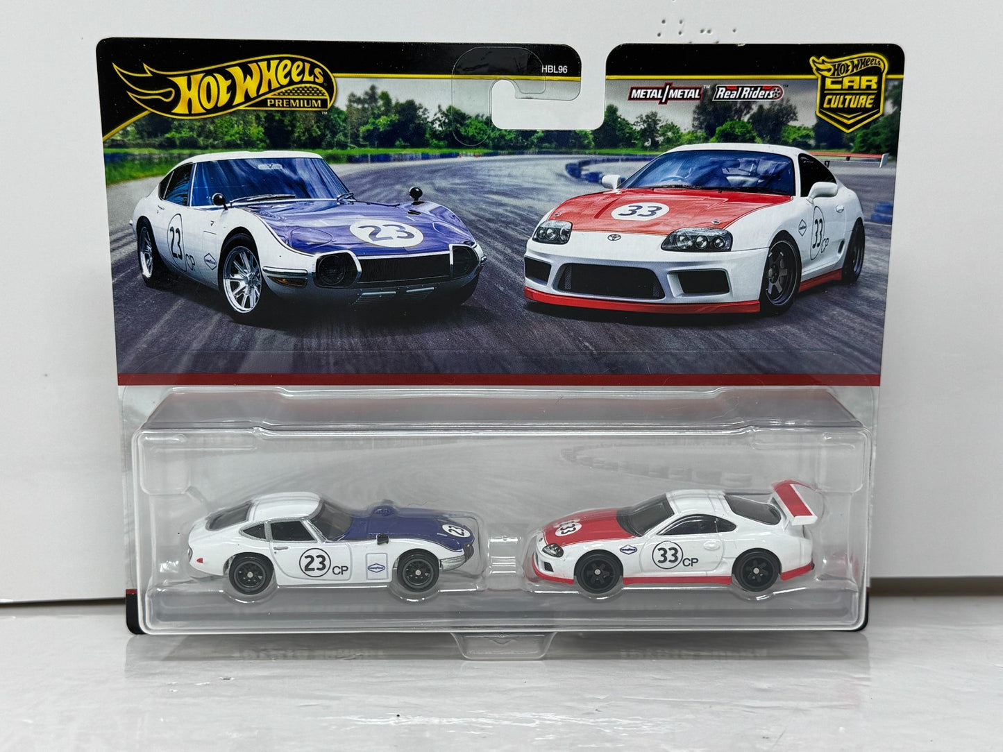 Hot Wheels Premium Car Culture Toyota 2000GT & Toyota Supra 2-Pack 1:64 Diecast