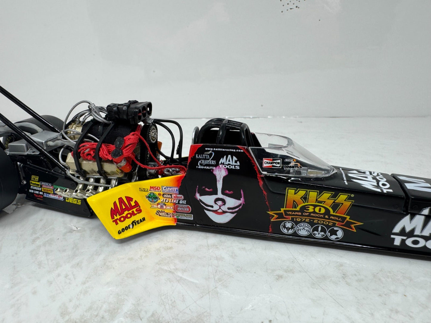 Action NHRA Doug Kalitta Kiss 30th Anniversary Top Fuel Dragster 1:24 Diecast