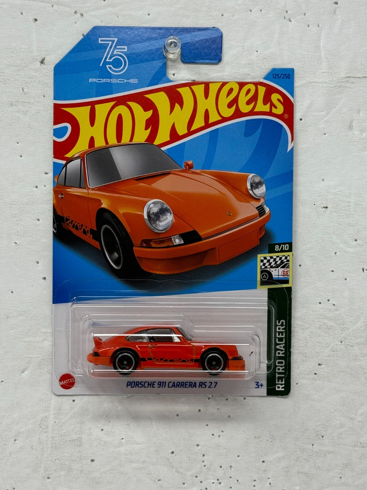 Hot Wheels Retro Racers Porsche 911 Carerra RS 2.7 1:64 Diecast