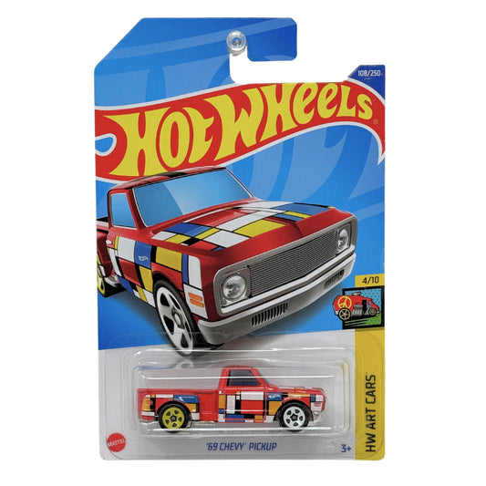 Hot Wheels HW Art Cars 1969 Chevy Pickup 1:64 Diecast