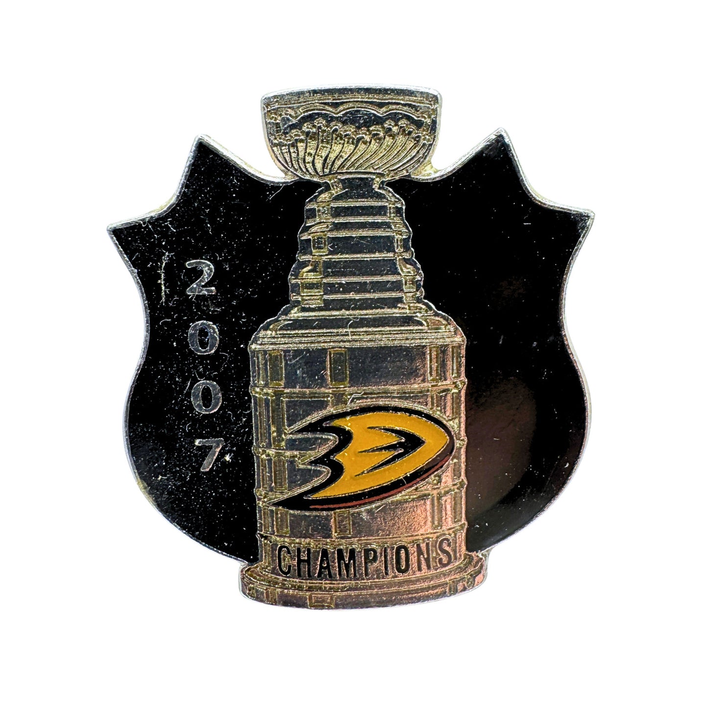 Anaheim Ducks 2007 Stanley Cup Champions NHL Hockey Lapel Pin