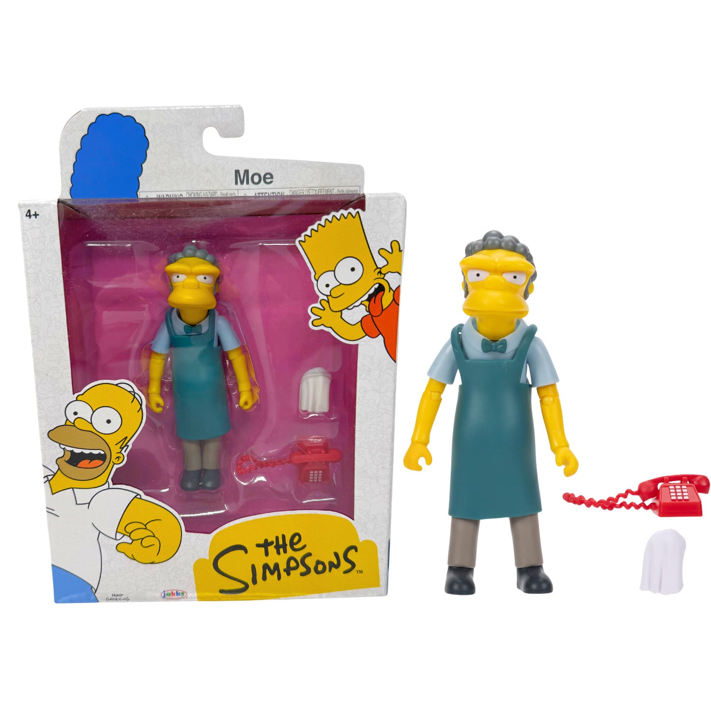 Jakks Pacific The Simpsons Moe Szyslak Tavern Figure with Phone Action Figure