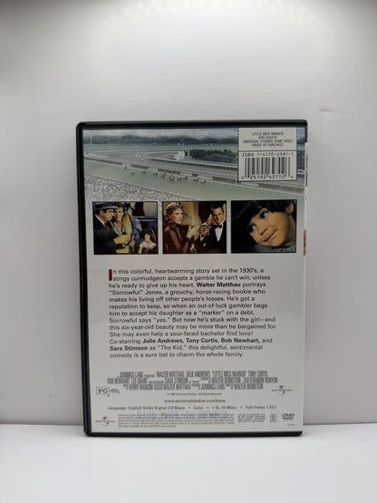 Little Miss Marker (DVD) Walter Matthau Comedy