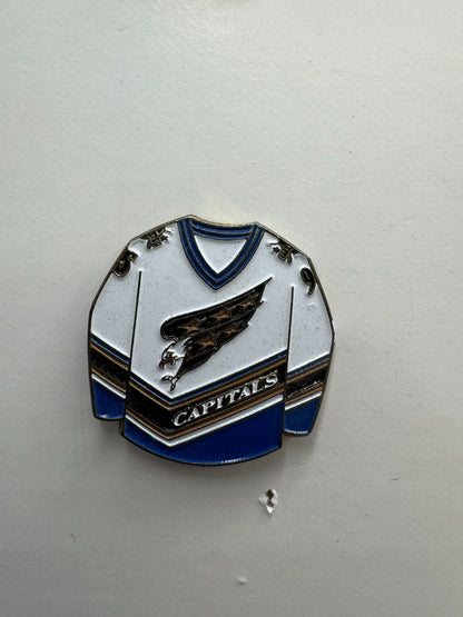 Washington Capitals 2000s White Jersey NHL Hockey Lapel Pin