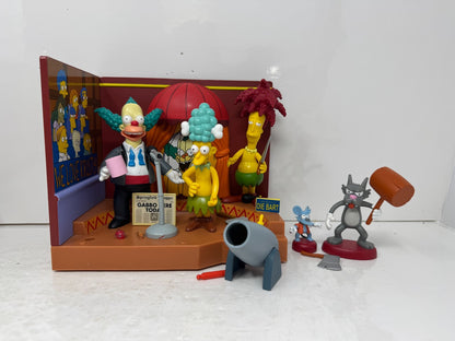 Simpsons World of Springfield Krusty Show Krustylu Studios Playmates Playset