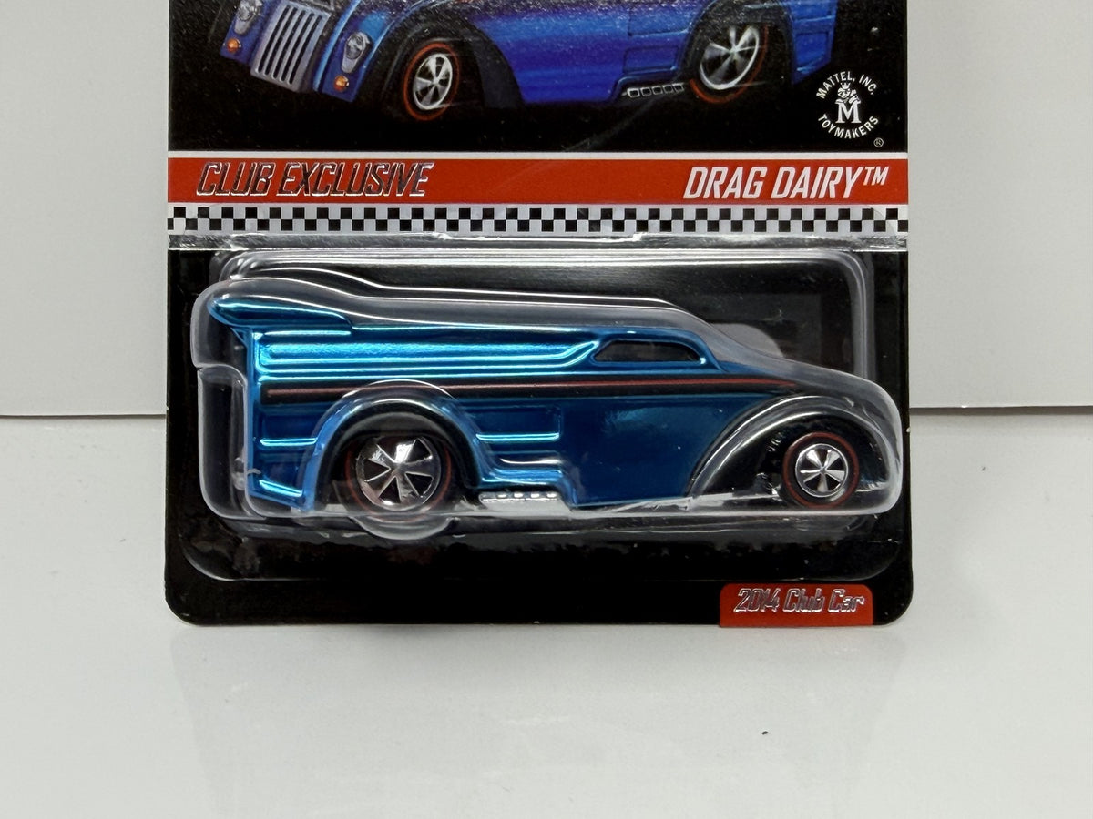 Hot Wheels RLC Red Line Club 2014 Car Drag Dairy 1:64 Diecast Blue 01670/04000