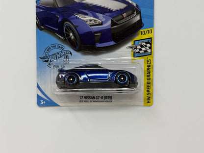 Hot Wheels Super Treasure Hunt 17 Nissan GT-R Speed Graphics 1:64 Diecast STH