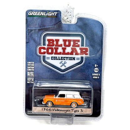 GreenLight Blue Collar Collection 1966 Volkswagen Type 3 1:64 Diecast