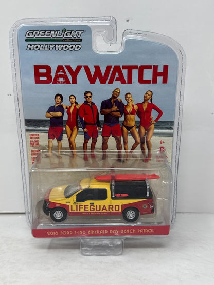 Greenlight Hollywood Baywatch Ford F-150 Emerald Bay Beach Patrol 1:64 Diecast