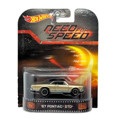 Hot Wheels Retro Entertainment Need For Speed 1967 Pontiac GTO 1:64 Diecast