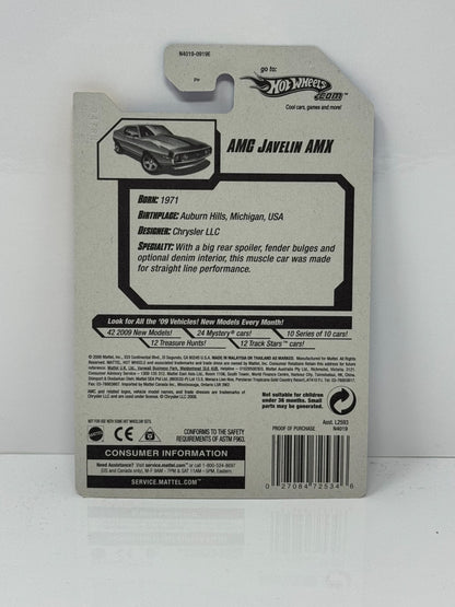 Hot Wheels 2009 New Models AMC Javelin AMX Orange 1:64 Diecast Factory Sealed