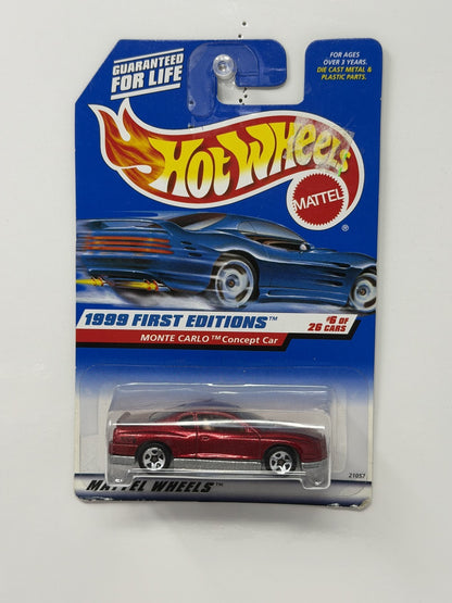 Hot Wheels First Editions Monte Carlo Concept Car 1:64 Diecast U.S. Card