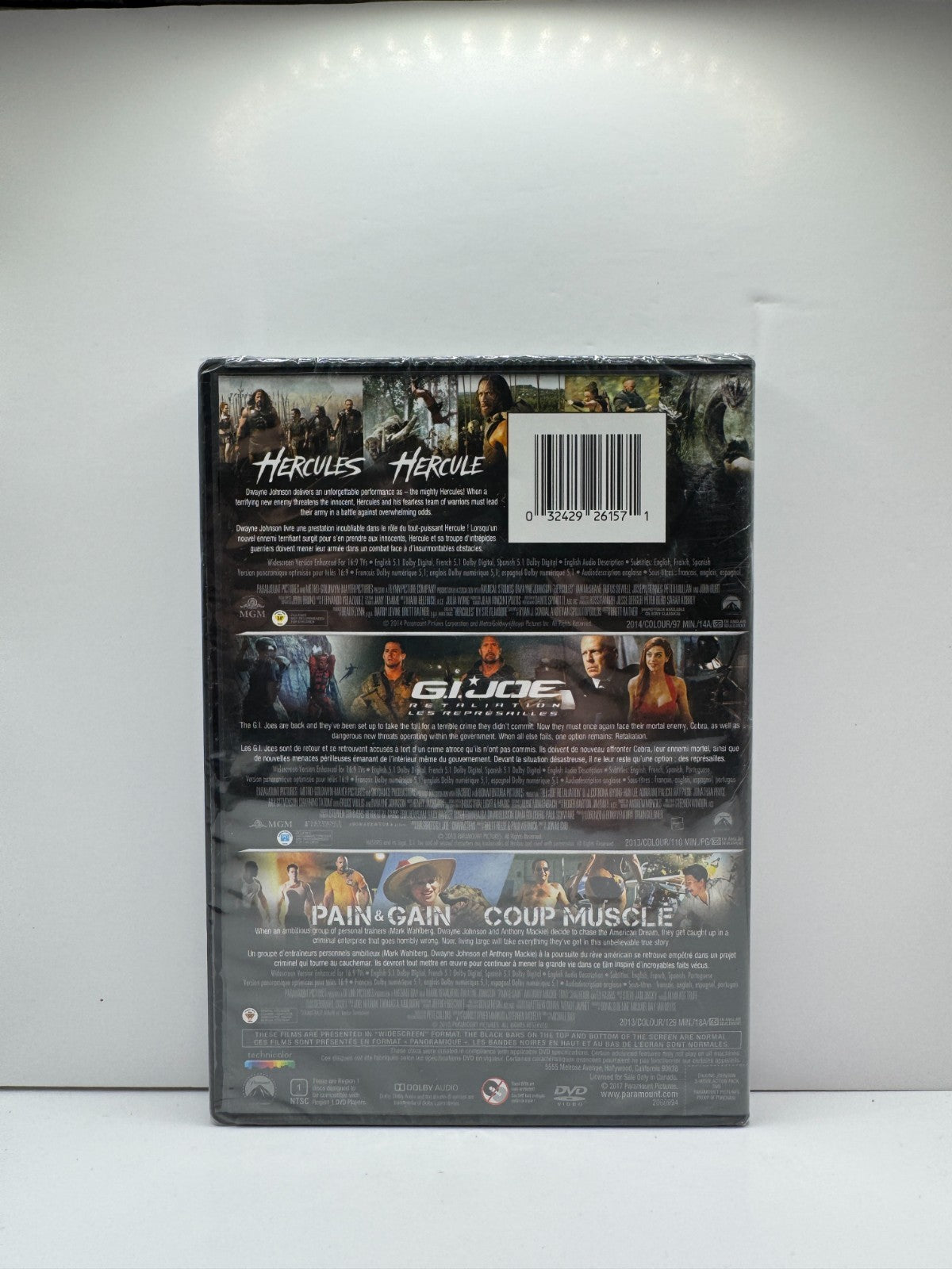 Dwayne Johnson 3 Movie Pack (DVD) Movie Collection Sealed