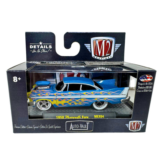 M2 Machines Auto Vault 1958 Plymouth Fury 1:64 Diecast