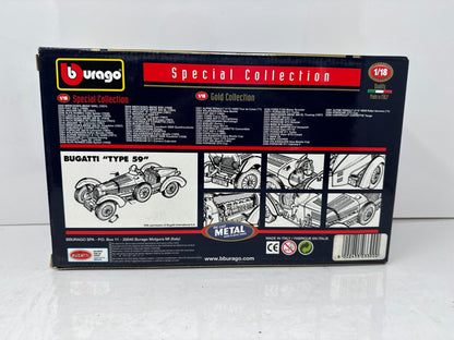Bburago 1934 Bugatti Type 59 Special Collection 1:18 Diecast