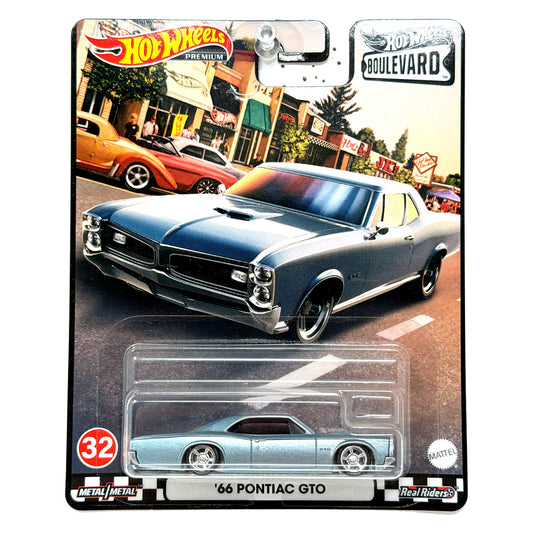 Hot Wheels Premium Boulevard #32 1966 Pontiac GTO 1:64 Diecast