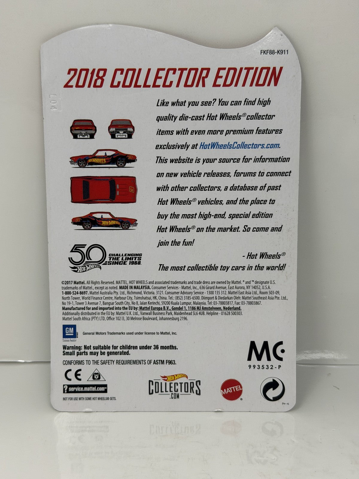 Hot Wheels 2018 Collector Edition 1969 Chevelle SS 396 1:64 Diecast