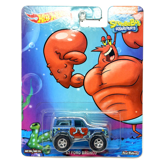 Hot Wheels SpongeBob SquarePants 1967 Ford Bronco 1:64 Diecast Real Riders