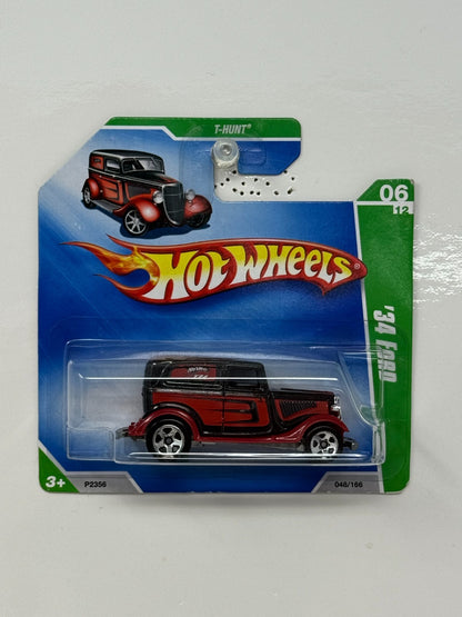 Hot Wheels Treasure Hunt T-Hunt 1934 Ford 1:64 Diecast Short Card