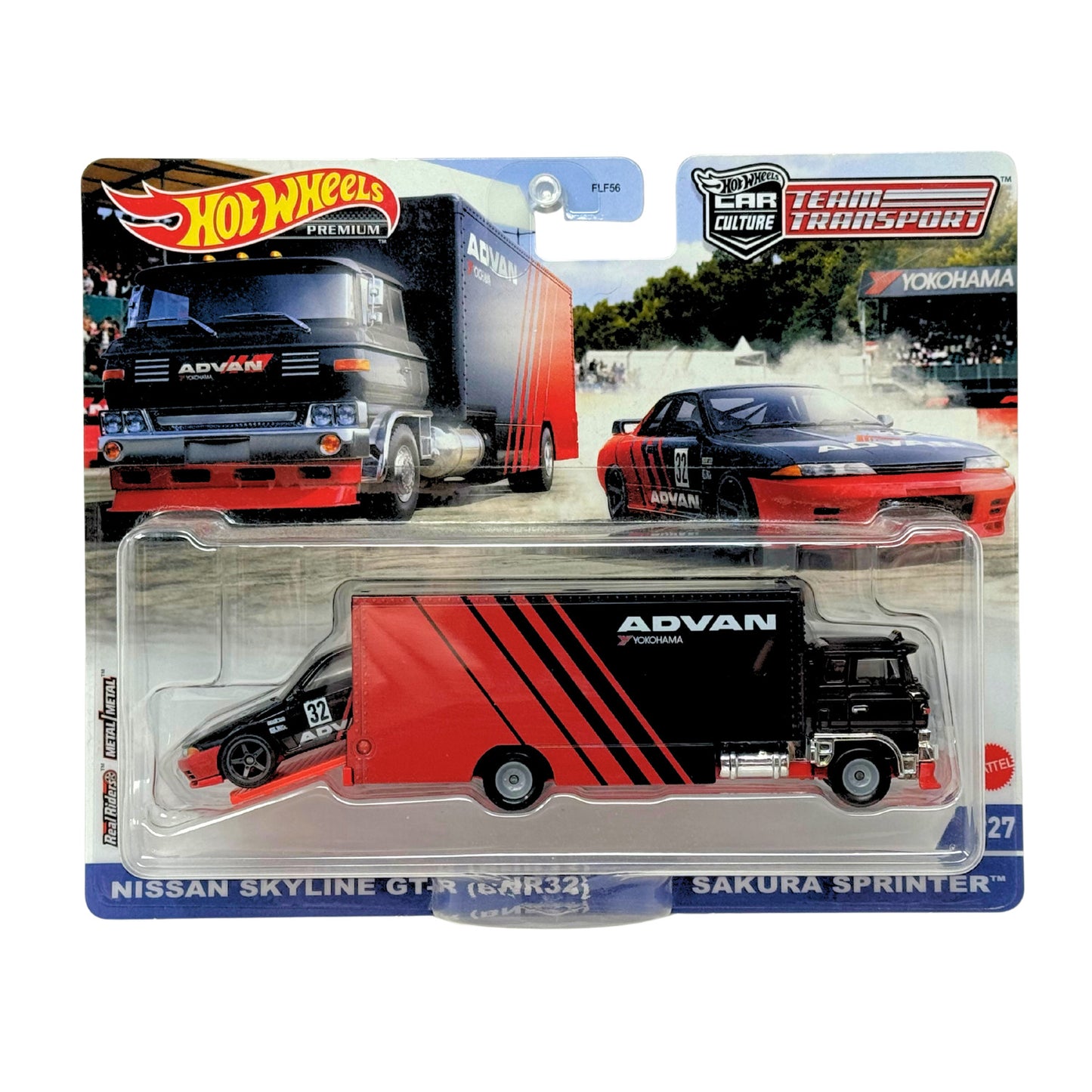 Hot Wheels Premium Team Transport #27 Nissan Skyline GT-R (BNR32) 1:64 Diecast