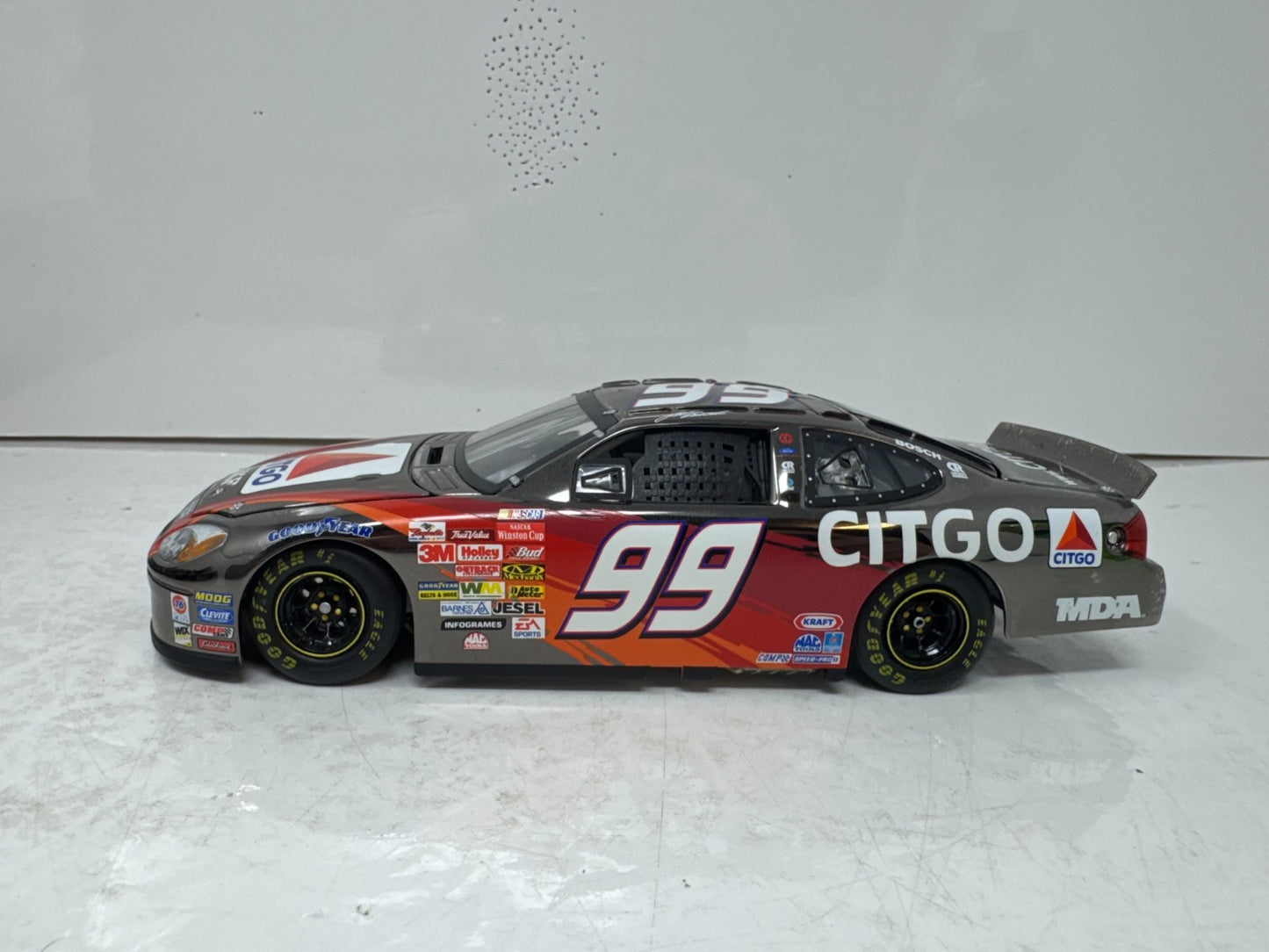 Team Caliber Nascar #99 Jeff Burton Citgo 2003 Taurus Dark Chrome 1:24 Diecast